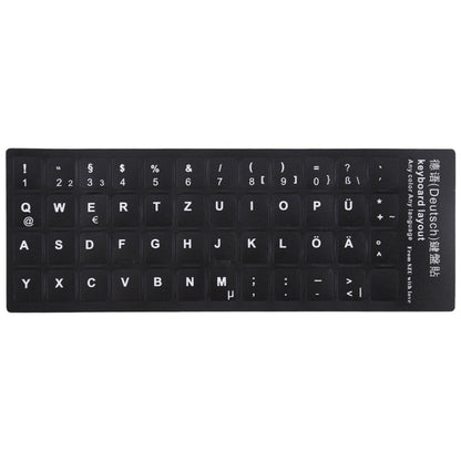 German Learning Keyboard Layout Sticker for Laptop / Desktop Computer Keyboard - Computer & Networking by buy2fix | Online Shopping UK | buy2fix