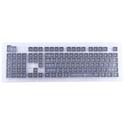 104 Keys Double Shot PBT Backlit Keycaps for Mechanical Keyboard (Grey) - Silicone / Sticker by buy2fix | Online Shopping UK | buy2fix