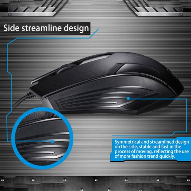 Chasing Leopard 129 USB Universal Wired Optical Gaming Mouse with Counter Weight, Length: 1.3m(Black) - Wired Mice by Chasing Leopard | Online Shopping UK | buy2fix