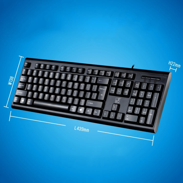 ZGB Q9 104 Keys USB Wired Grid Texture General Gaming Office Keyboard(Black) - Wired Keyboard by buy2fix | Online Shopping UK | buy2fix