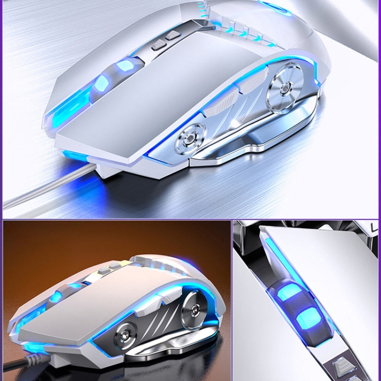 YINDIAO G3PRO 3200DPI 4-modes Adjustable 7-keys RGB Light Wired Gaming Mouse (White) - Computer & Networking by YINDIAO | Online Shopping UK | buy2fix