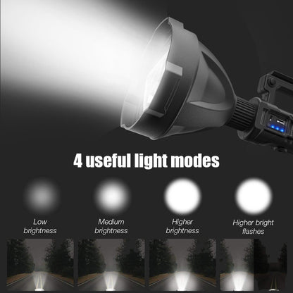 W590 P50 10W Rechargeable Strong LED Flashlight 4-Modes Outdoors Searchlight with Tripod - LED Flashlight by buy2fix | Online Shopping UK | buy2fix