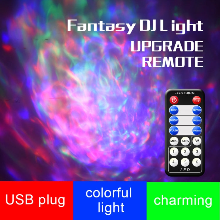D75 4W The Fifth Generation Fantasy USB Charging Colorful Changing Crystal Magic Ball Stage Light LED DJ Atmosphere Light with Remote Control for Car, Disco DJ, KTV Club, Bar, Wedding, Home Party, DC 5V - Atmosphere lights by buy2fix | Online Shopping UK | buy2fix