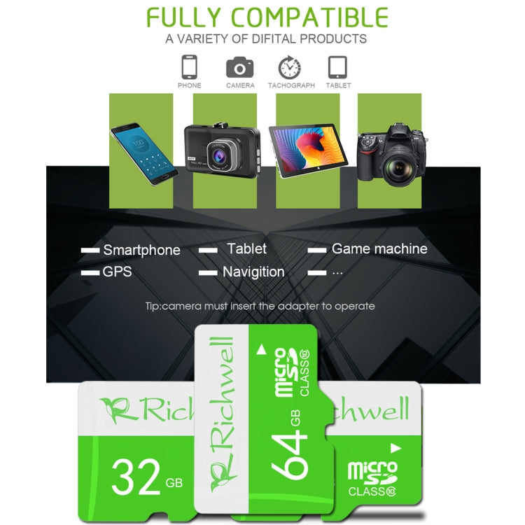 Richwell 64GB High Speed Class 10 Micro SD(TF) Memory Card - Micro SD Card by Richwell | Online Shopping UK | buy2fix