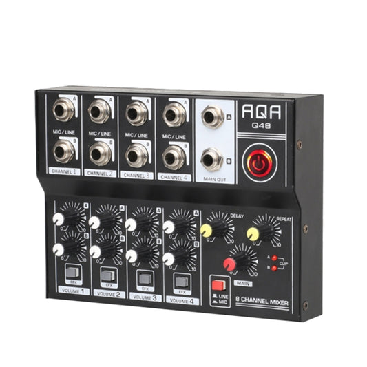 AQA 8-channel Mixer Microphone Effector (Black) - Consumer Electronics by buy2fix | Online Shopping UK | buy2fix