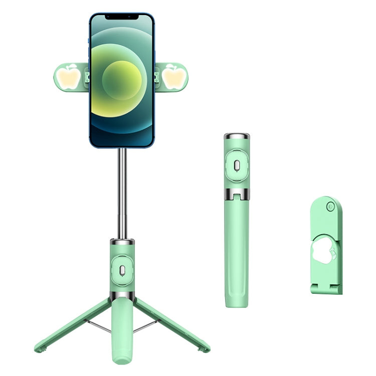Bluetooth Remote Control Dual Fill Light Tripod Selfie Stick (Green) - Consumer Electronics by buy2fix | Online Shopping UK | buy2fix