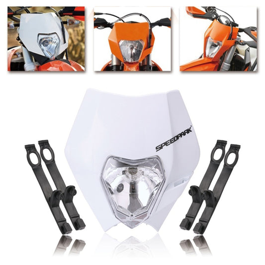 Speedpark Cross-country Motorcycle LED Headlight Grimace Headlamp for KTM (White) - Headlights by Speedpark | Online Shopping UK | buy2fix