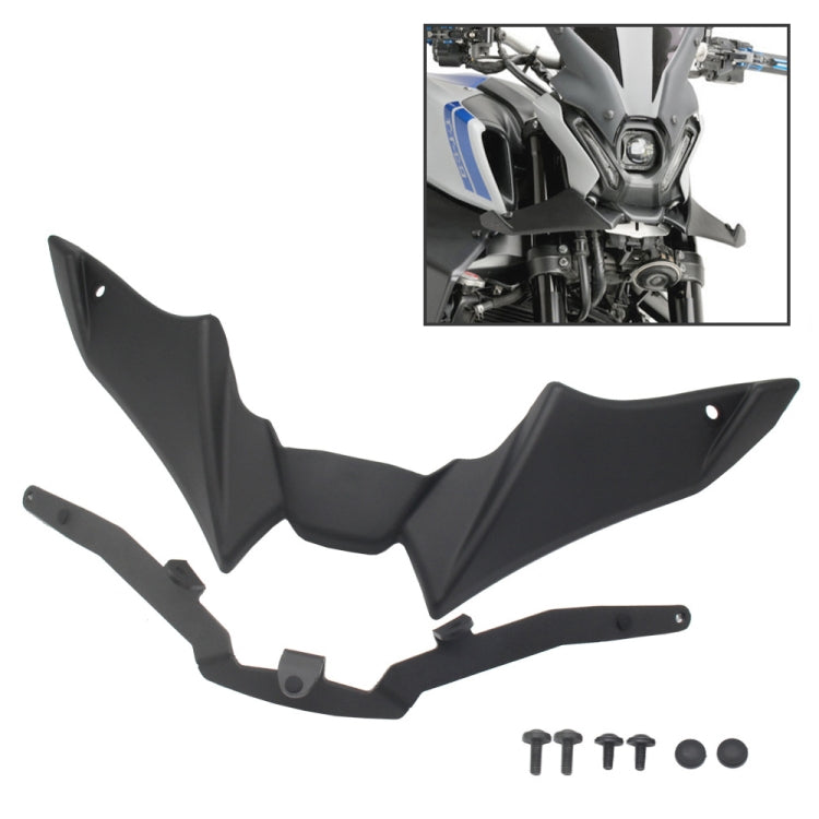 For Yamaha MT-09 2021-2023 Motorcycle Sport Downforce Naked Forntal Spoilers Aerodynamic Wing Deflector (Black) - Ornamental Parts by buy2fix | Online Shopping UK | buy2fix