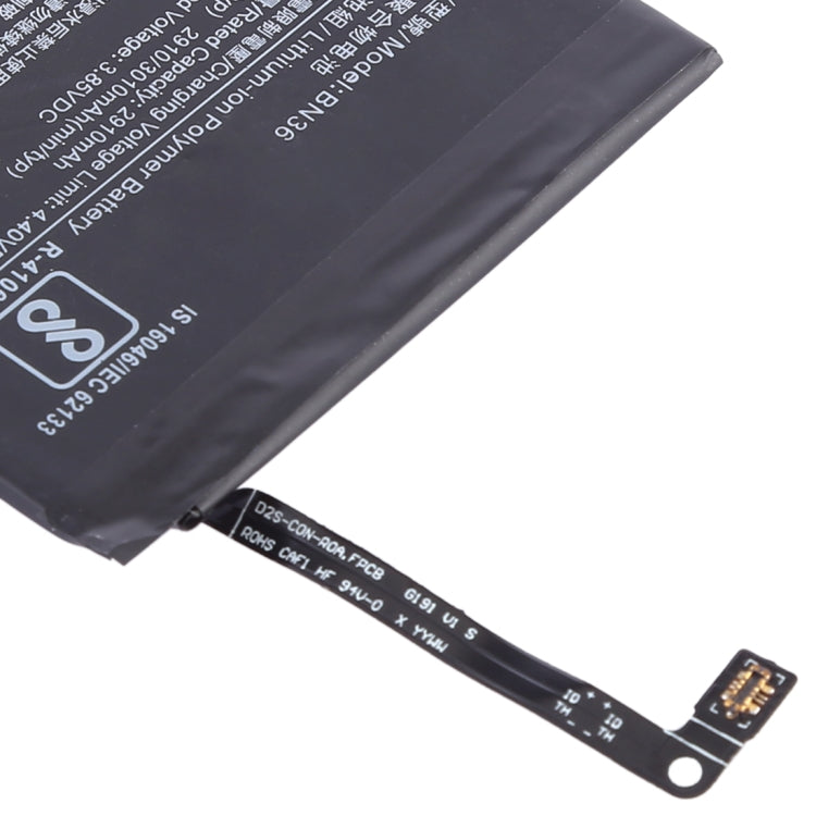 2910mAh BN36 for Xiaomi Mi 6X / A2 Li-Polymer Battery - For Xiaomi by buy2fix | Online Shopping UK | buy2fix