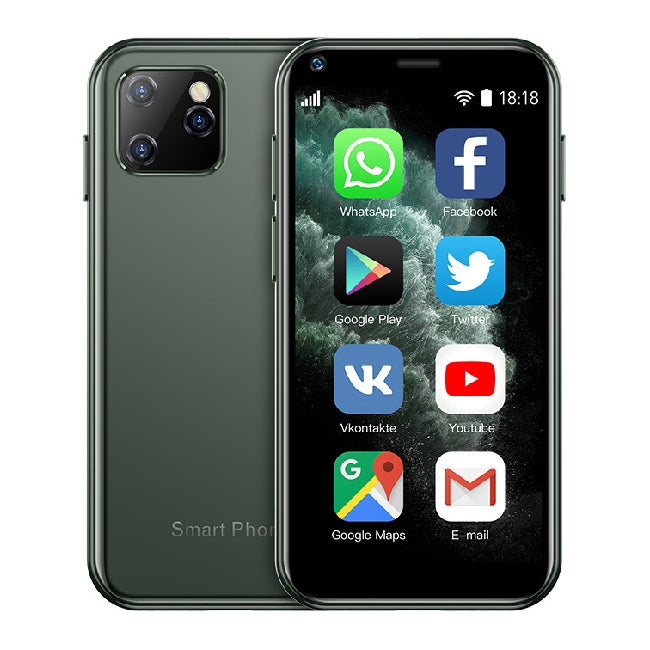 SOYES XS11, 1GB+8GB, 2.5 inch MTK6580 Quad Core up to 1.3GHz, Bluetooth, WiFi, FM, Network: 3G, Dual SIM(Green) - SOYES by SOYES | Online Shopping UK | buy2fix
