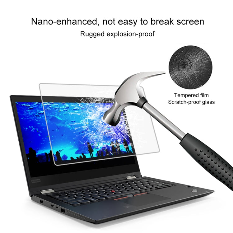 0.4mm 9H Surface Hardness Full Screen Tempered Glass Film for Lenovo ThinkPad X380 Yoga 13.3 inch -  by buy2fix | Online Shopping UK | buy2fix