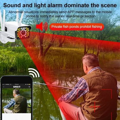 Difang DF-36Q Outdoor HD Surveillance IP Camera, Support Voice Intercom & Night Vision & Human Figure Detection & TF Card, WiFi + HD Fixed Version, AU Plug - Bullet Camera by Difang | Online Shopping UK | buy2fix