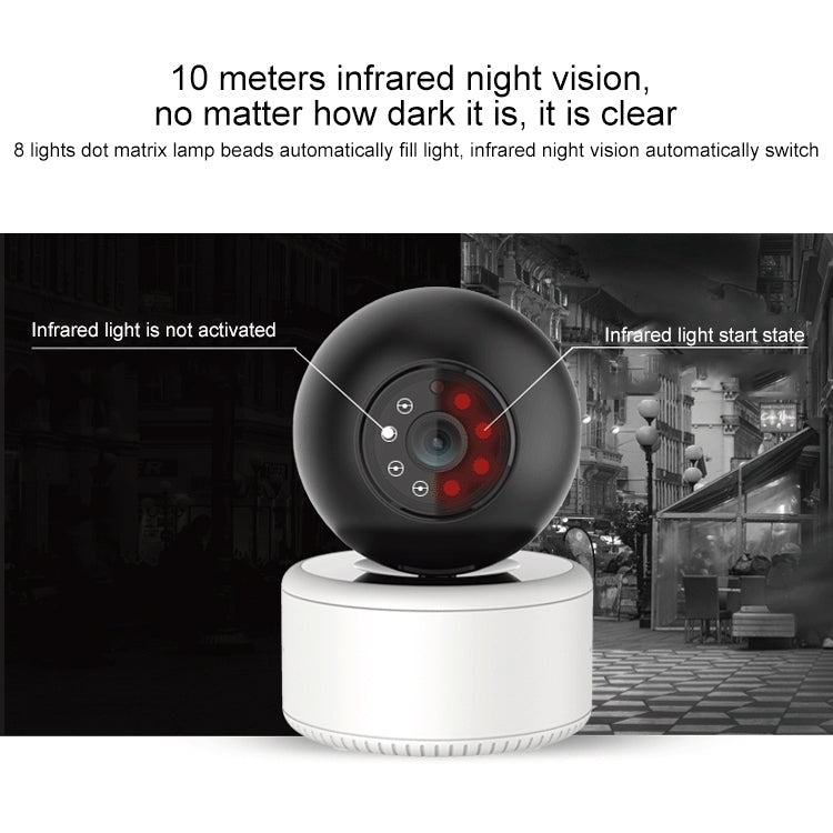 YT46 HD Wireless Indoor Network Shaking Head Camera, Support Motion Detection & Infrared Night Vision & Micro SD Card, AU Plug - Security by buy2fix | Online Shopping UK | buy2fix