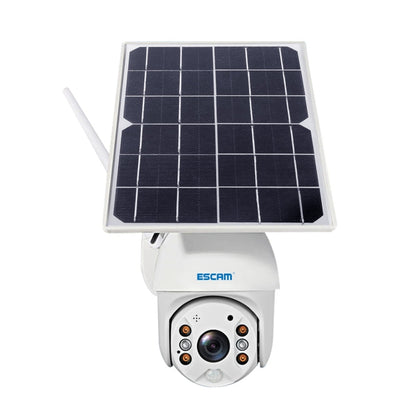 ESCAM QF280 HD 1080P IP66 Waterproof WiFi Solar Panel PT IP Camera without Battery, Support Night Vision / Motion Detection / TF Card / Two Way Audio (White) - Security by ESCAM | Online Shopping UK | buy2fix