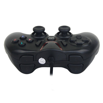 Wired Game Controller Gamepad Handle for PS3 / Compute(Black) - Gamepads by buy2fix | Online Shopping UK | buy2fix