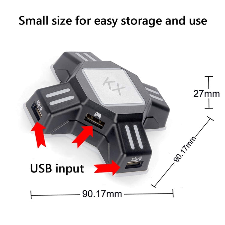 MKX401 For Switch / Xbox / PS4 / PS3 Gaming Controllor Gamepad Keyboard Mouse Adapter Converter - Converter & Adapter by buy2fix | Online Shopping UK | buy2fix