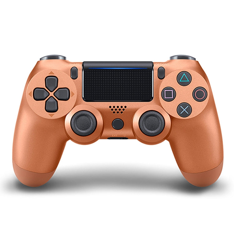 For PS4 Wireless Bluetooth Game Controller Gamepad with Light, US Version(Bronze) - Gamepads by buy2fix | Online Shopping UK | buy2fix