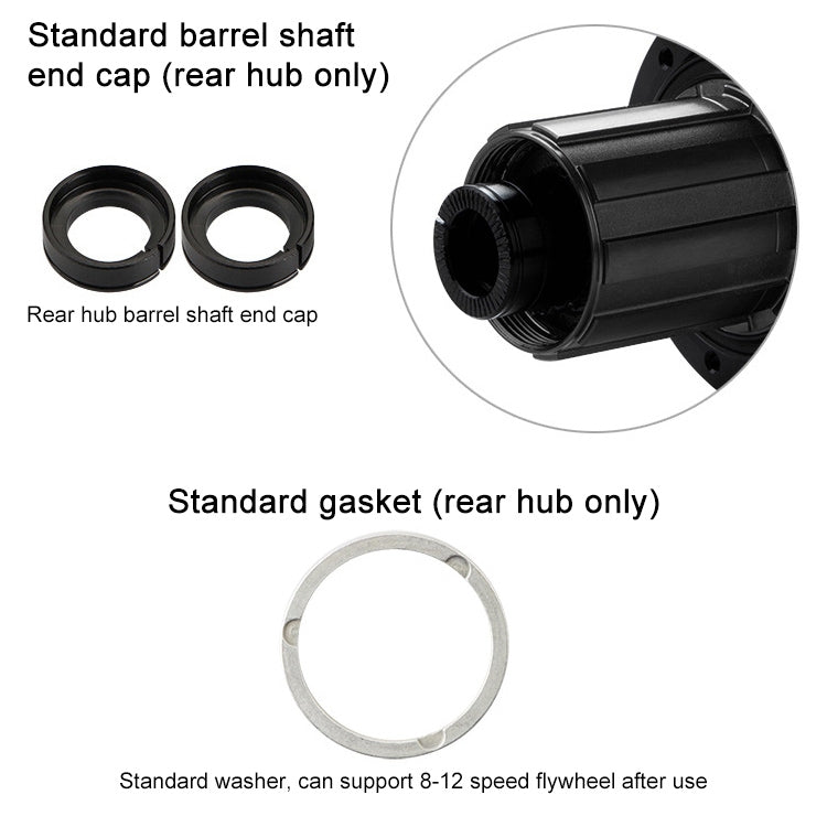 GUB 1421 Carbon Fiber Disc Bike Hub - Bicycle Brake Parts by GUB | Online Shopping UK | buy2fix