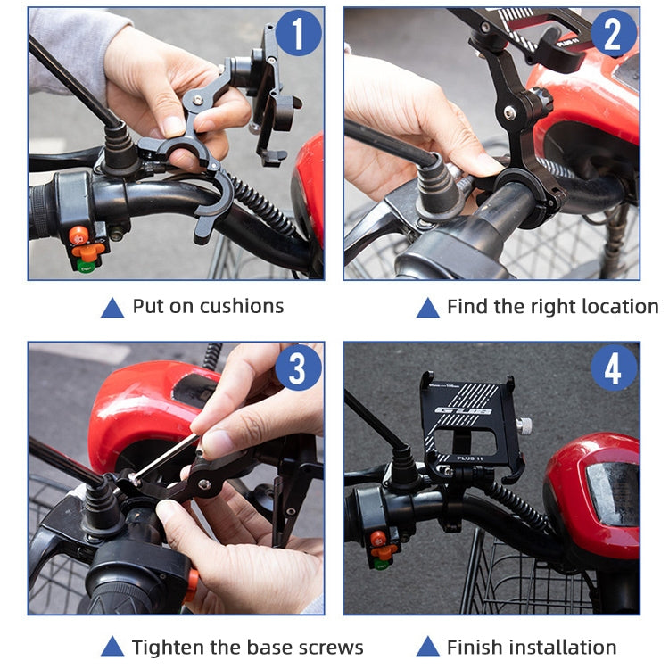 GUB Plus 11 Rotatable Bicycle Phone Holder(Red) - Outdoor & Sports by GUB | Online Shopping UK | buy2fix