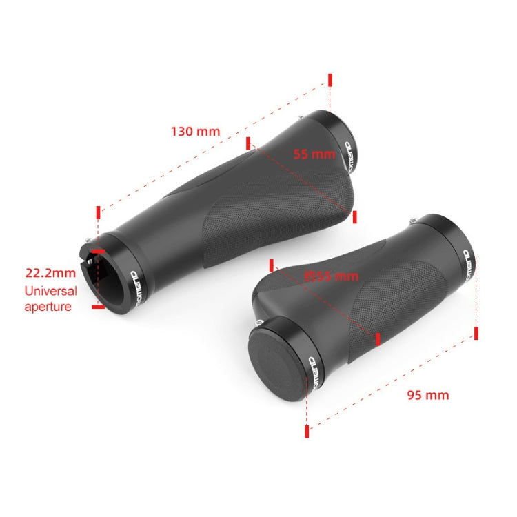 PROMEND GR-506 1 Pair Rubber Ergonomic Ball Bicycle Grip Cover (90mm+130mm) - Bicycle Grips by PROMEND | Online Shopping UK | buy2fix