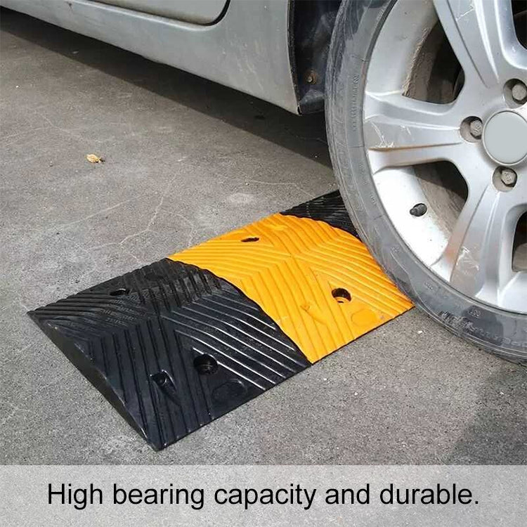 Strip Two-in-one Engineering Rubber Speed Bump, Size: 50x35x5cm - Speed Bumps by buy2fix | Online Shopping UK | buy2fix