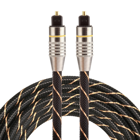 2m OD6.0mm Gold Plated Metal Head Woven Net Line Toslink Male to Male Digital Optical Audio Cable - Audio Optical Cables by buy2fix | Online Shopping UK | buy2fix