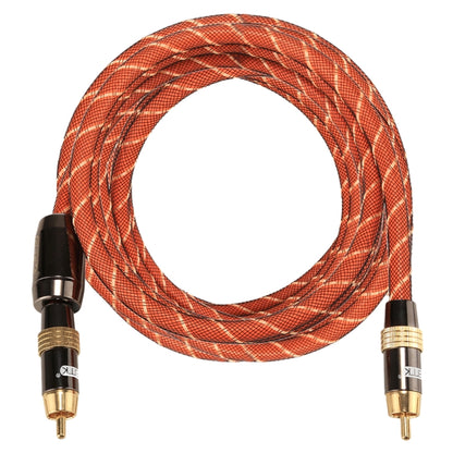 EMK TZ/A 3m OD8.0mm Gold Plated Metal Head RCA to RCA Plug Digital Coaxial Interconnect Cable Audio / Video RCA Cable - RCA Cable by EMK | Online Shopping UK | buy2fix