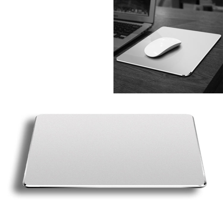 Aluminum Alloy Double-sided Non-slip Mat Desk Mouse Pad, Size : S(Silver) - Mouse Pads by buy2fix | Online Shopping UK | buy2fix