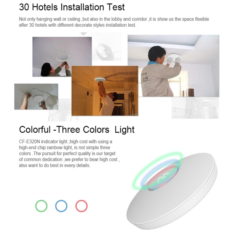 COMFAST CF-E320N MTK7620N 300Mbps/s UFO Shape Wall Ceiling Wireless WiFi AP / Repeater with 7 Colors LED Indicator Light & 48V POE Adapter, Got CE / ROHS / FCC / CCC Certification - Computer & Networking by COMFAST | Online Shopping UK | buy2fix