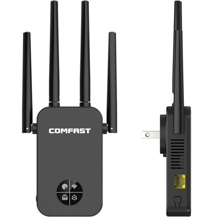 COMFAST CF-WR761AC 1200Mbps WiFi Signal Amplifier with OLED Display Screen, US Plug - Wireless Routers by COMFAST | Online Shopping UK | buy2fix
