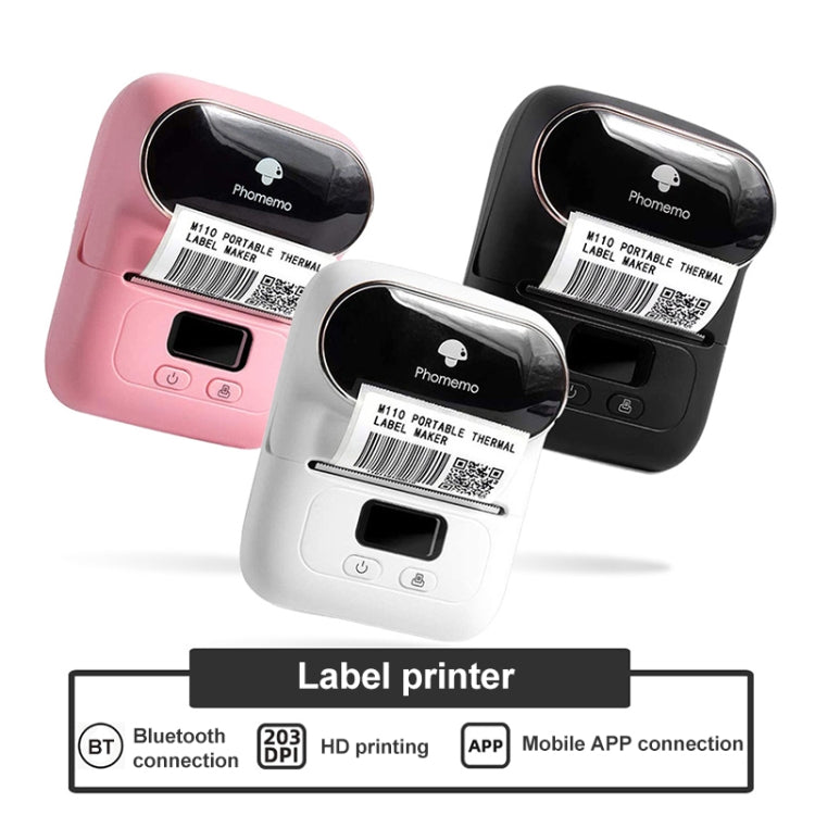 Phomemo M110 Home Handheld Mini Bluetooth Thermal Printer (Orange) - Consumer Electronics by buy2fix | Online Shopping UK | buy2fix