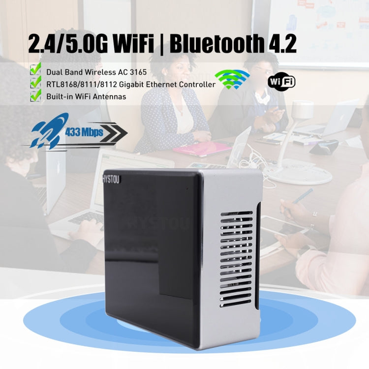 HYSTOU M5 Windows 7/8/10 / WES7/10/Linux System Mini PC, Intel Core i7-8750H 6 Core 12 Threads up to 4.7GHz, 16GB RAM+512GB SSD, US Plug - Windows Mini PCs by HYSTOU | Online Shopping UK | buy2fix