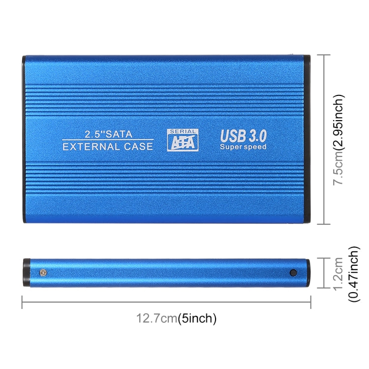 Richwell SATA R2-SATA-160GB 160GB 2.5 inch USB3.0 Super Speed Interface Mobile Hard Disk Drive(Blue) - External Hard Drives by Richwell | Online Shopping UK | buy2fix