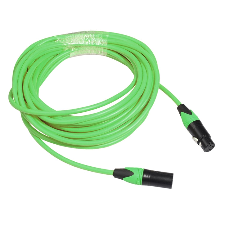 XRL Male to Female Microphone Mixer Audio Cable, Length: 1m (Green) - Consumer Electronics by buy2fix | Online Shopping UK | buy2fix