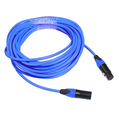 XRL Male to Female Microphone Mixer Audio Cable, Length: 5m (Blue) - Consumer Electronics by buy2fix | Online Shopping UK | buy2fix