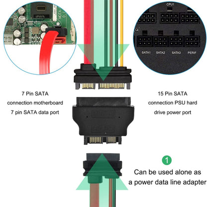 SATA 22 Pin Female to SLIMLINE SATA 13 Pin Male Adapter - eSATA & SATA & IDE by buy2fix | Online Shopping UK | buy2fix