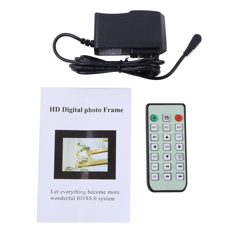 13.0 inch LED Display Digital Photo Frame with Holder / Remote Control, Allwinner, Support USB / SD Card Input / OTG (White) - Consumer Electronics by buy2fix | Online Shopping UK | buy2fix