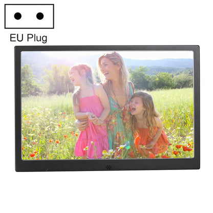 HSD1202 12.1 inch 1280x800 High Resolution Display Digital Photo Frame with Holder and Remote Control, Support SD / MMC / MS Card / USB Port, EU Plug(Black) - Consumer Electronics by buy2fix | Online Shopping UK | buy2fix