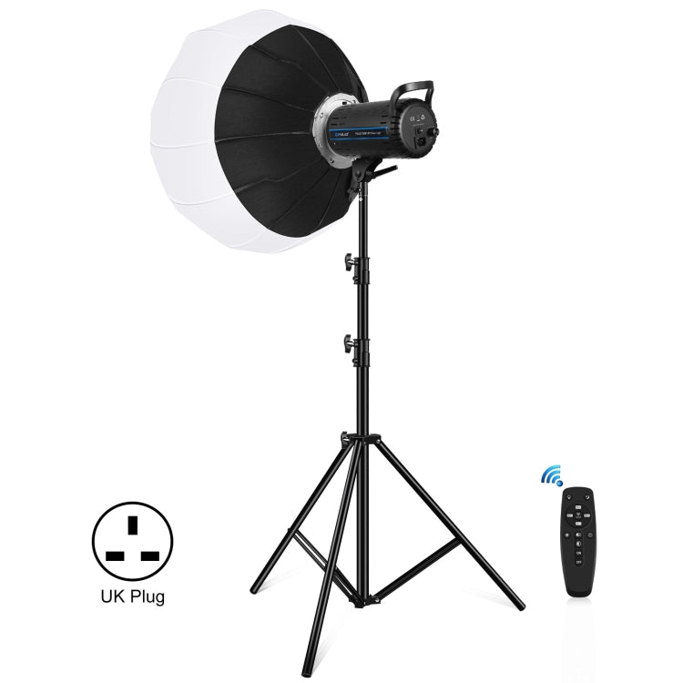 PULUZ 150W 5600K Studio Video Light + 2.8m Light Holder + 65cm Foldable Lantern Softbox Photography Kit(UK Plug) - Shoe Mount Flashes by PULUZ | Online Shopping UK | buy2fix