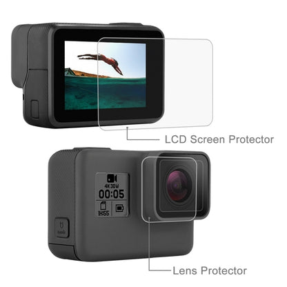 PULUZ  Lens HD Screen Protector + LCD Display Tempered Glass Film for GoPro HERO7 Black /HERO7 Silver / HERO7 White /6 /5 - Protective Film by PULUZ | Online Shopping UK | buy2fix