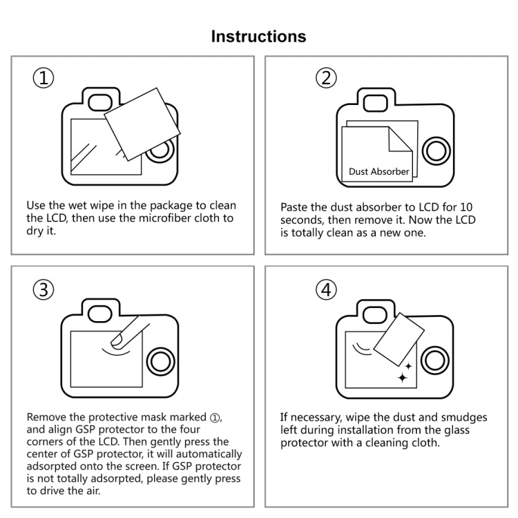 PULUZ 2.5D 9H Tempered Glass Film for Canon 6D, Compatible with Sony HX50 / HX60, Olympus TG3 / TG4 / TG5, Nikon AW1 - Camera Accessories by PULUZ | Online Shopping UK | buy2fix