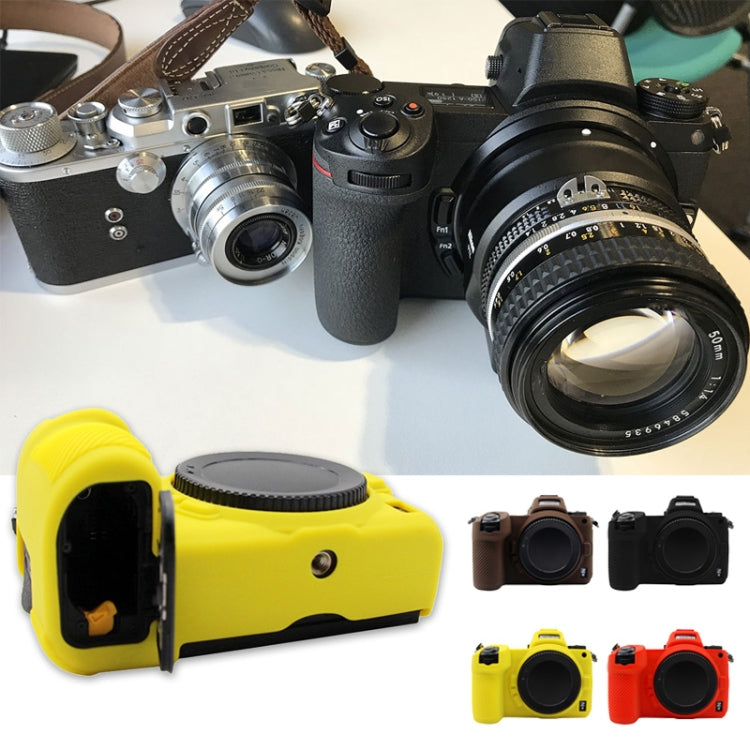 PULUZ Soft Silicone Protective Case for Nikon Z6 / Z7(Yellow) - Camera Accessories by PULUZ | Online Shopping UK | buy2fix