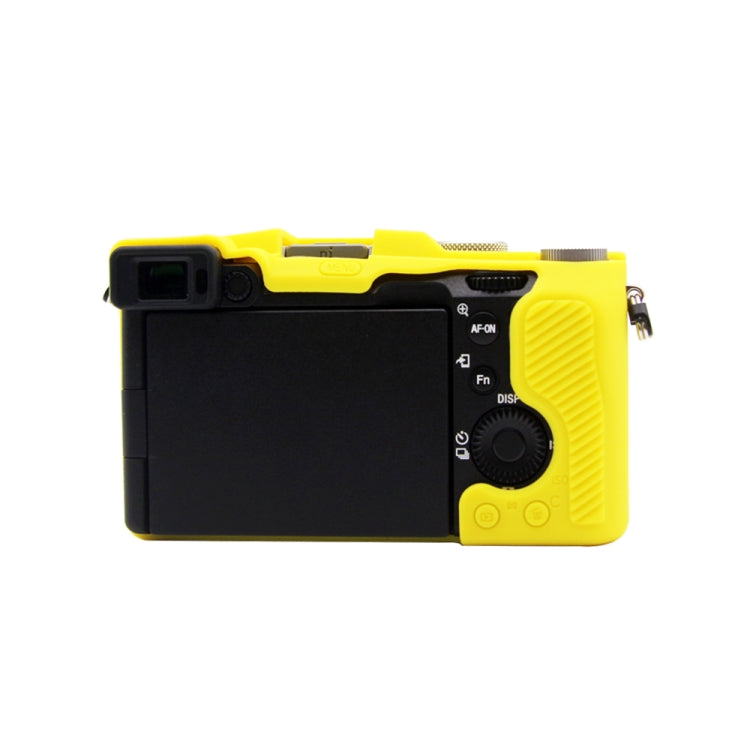 PULUZ Soft Silicone Protective Case for Sony A7C / ILCE-7C(Yellow) - Camera Accessories by PULUZ | Online Shopping UK | buy2fix