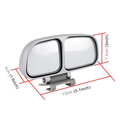 Right Side Rear View Blind Spot Mirror Universal adjustable Wide Angle Auxiliary Mirror(Black) - Convex Mirror & Accessories by buy2fix | Online Shopping UK | buy2fix