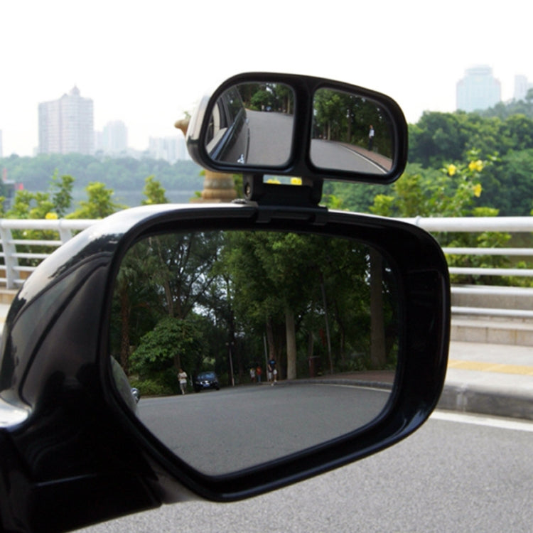 Right Side Rear View Blind Spot Mirror Universal adjustable Wide Angle Auxiliary Mirror(Black) - Convex Mirror & Accessories by buy2fix | Online Shopping UK | buy2fix