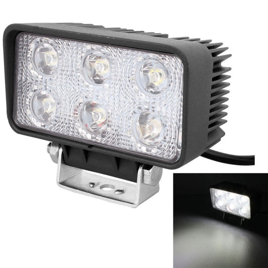 LML-1518 18W 1260-1350LM Epistar 6 LED White 30 Degree Spot Beam Car LED Light Waterproof IP67, DC 10-30V - In Car by buy2fix | Online Shopping UK | buy2fix