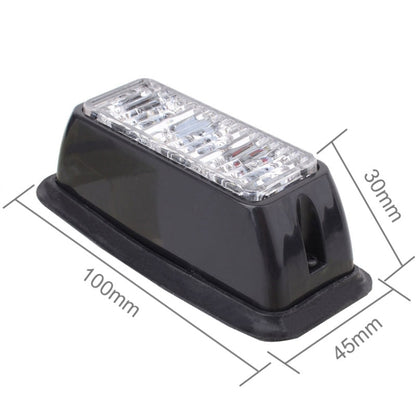 9W 540LM 6500K 3-LED White Light Wired Car Flashing Warning Signal Lamp, DC12V, Wire Length: 95cm - In Car by buy2fix | Online Shopping UK | buy2fix
