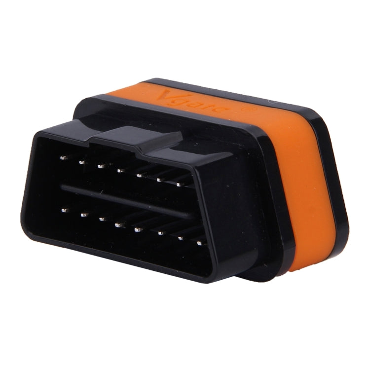 Vgate iCar II Super Mini ELM327 OBDII Bluetooth V3.0 Car Scanner Tool, Support Android OS, Support All OBDII Protocols(Orange + Black) - Code Readers & Scan Tools by Vgate | Online Shopping UK | buy2fix