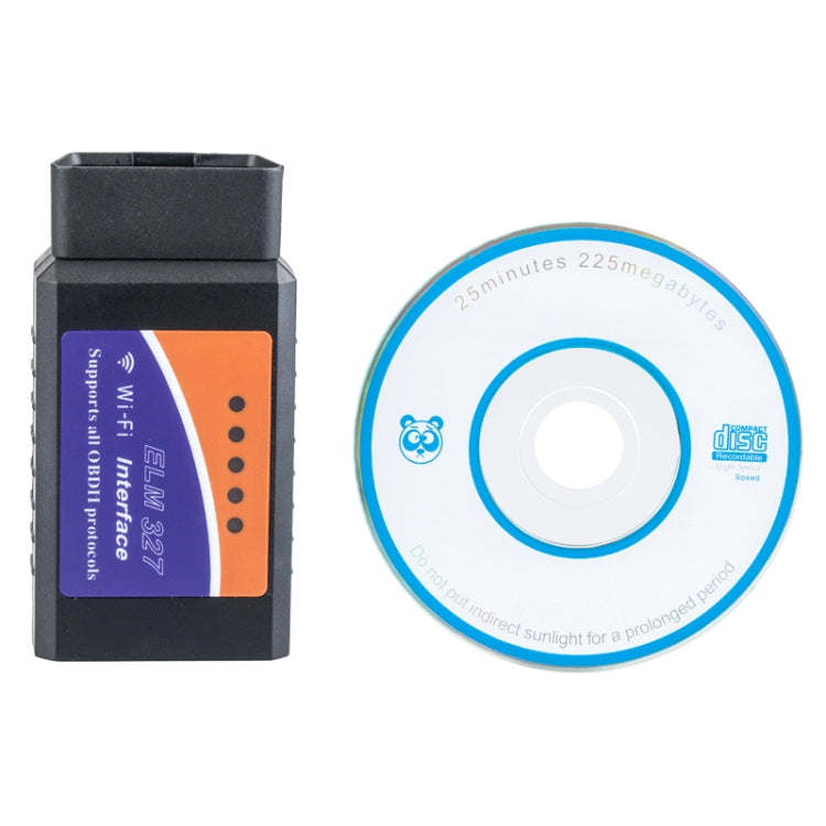 Portable ELM327 OBDII WiFi Car Diagnostic Interface Scanner Support All OBDII Protocols - In Car by buy2fix | Online Shopping UK | buy2fix