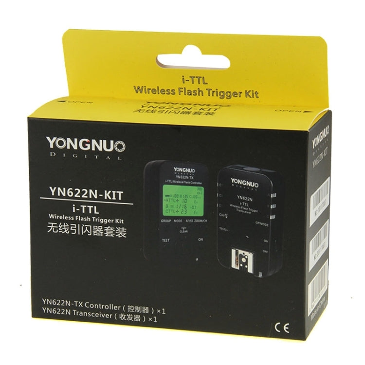 YONGNUO YN622N-KIT i-TTL Wireless Flash Trigger Controller + Transceiver Kit for Nikon Camera - Wireless Flash Trigger by YONGNUO | Online Shopping UK | buy2fix